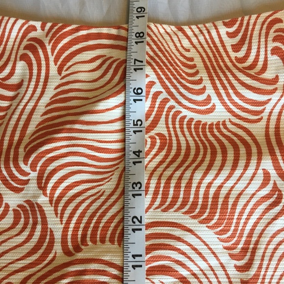 Ann Taylor burnt orange Swirl wave mod Print Mini - Picture 4 of 11